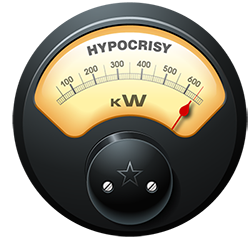 hypocrisy meter