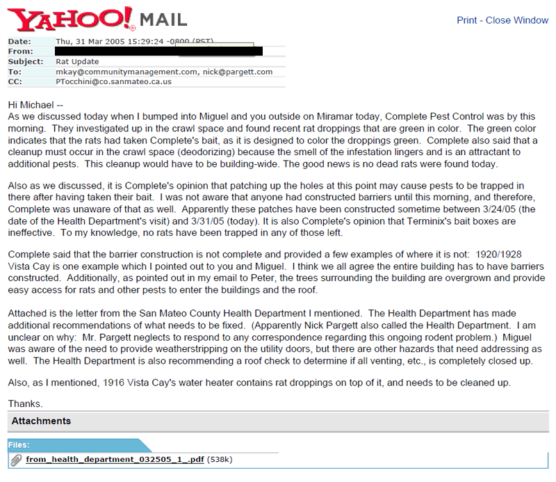 Health Department inspects Edgewater Isle regarding rat intrusions