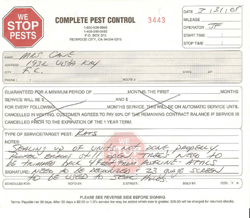 Sealing up of units not done properly. Roofer errors still open. Trees need to be trimmed back 4 feet from roofline. Attics