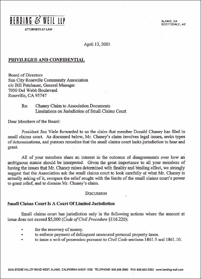 Berding | Weil tries to move a small claims suit to superior court