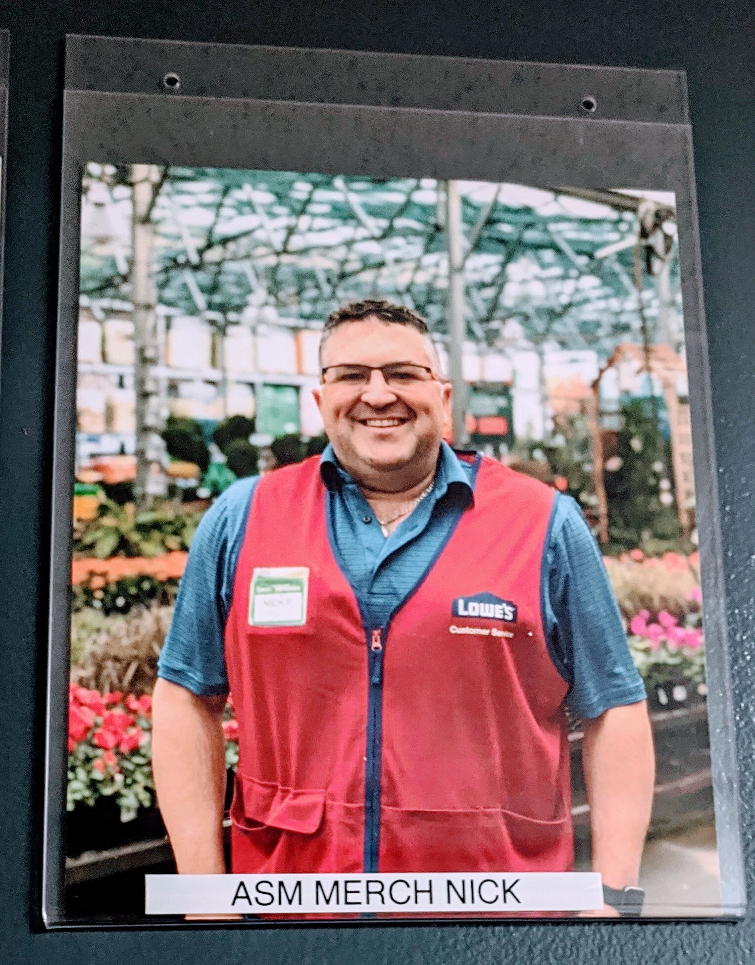 reader submitted a photo of Nick Pargett at Lowe's in Redding