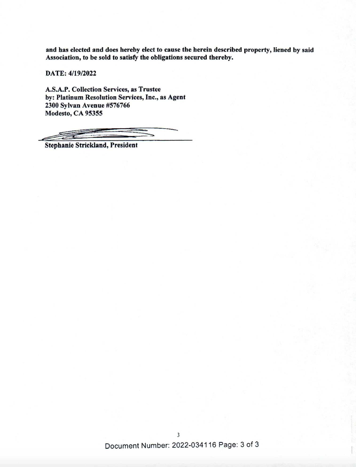 Edgewater Isle Master Association begins foreclosure action on 1628 Vista Del Sol, San Mateo