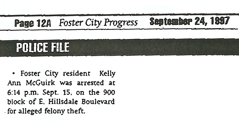 Kelly McGuirk arrested for alleged felony theft