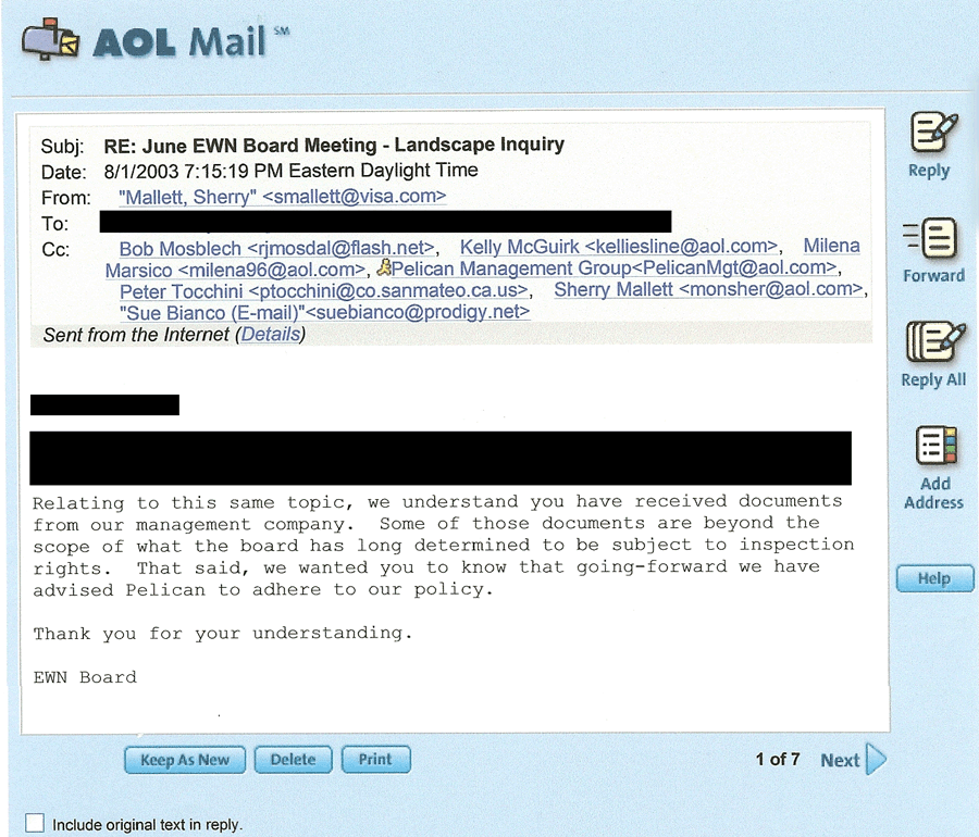 Sherry Mallett lies in email to homeowner