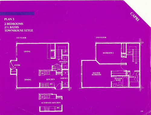 Edgewater Isle brochure Capri floor plan