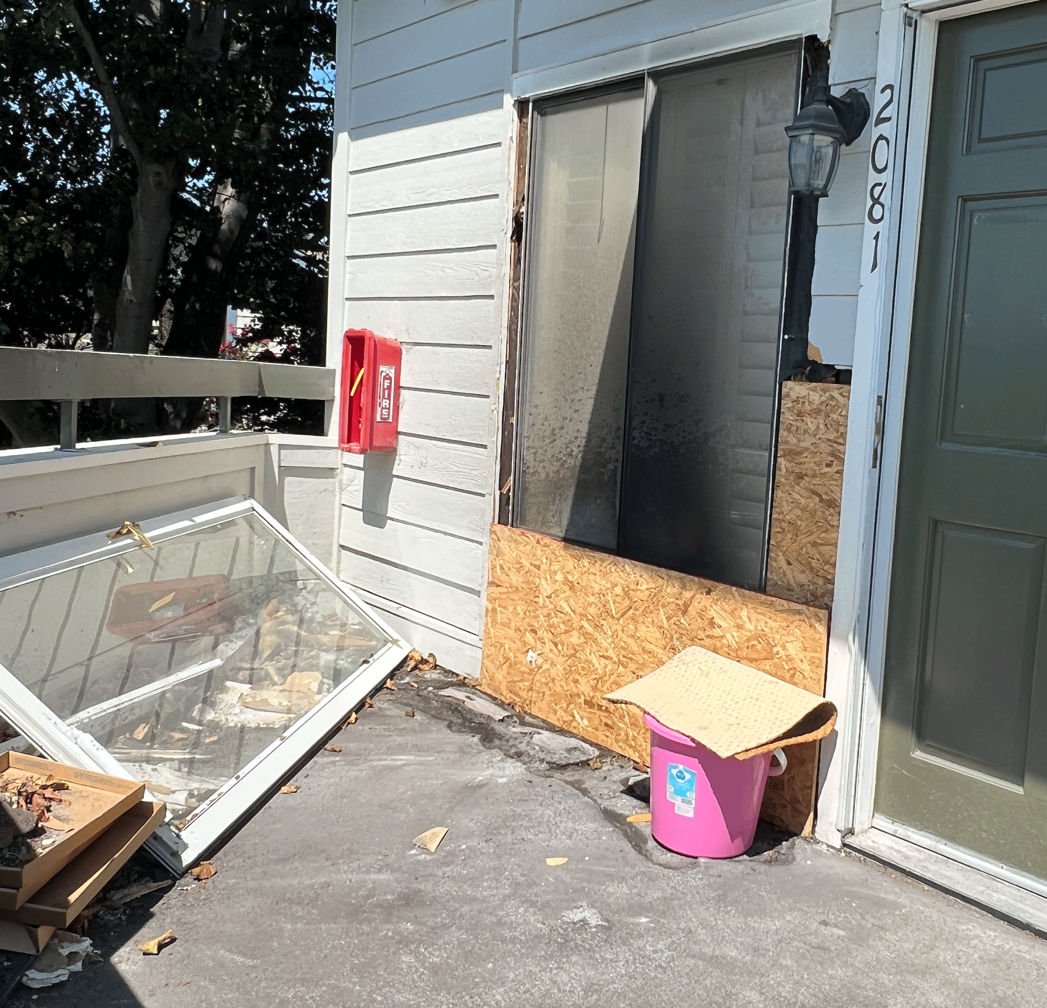 fire damage shown at 208 Vista Del Mar in San Mateo